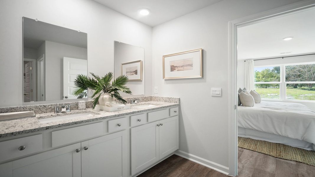 Furnished interior view inside a new home in The Groves at Bees Creek, Ridgeland (Image 25).