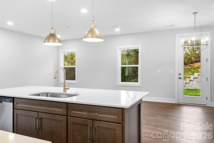 Furnished interior view inside a new home in , Weaverville (Image 8).