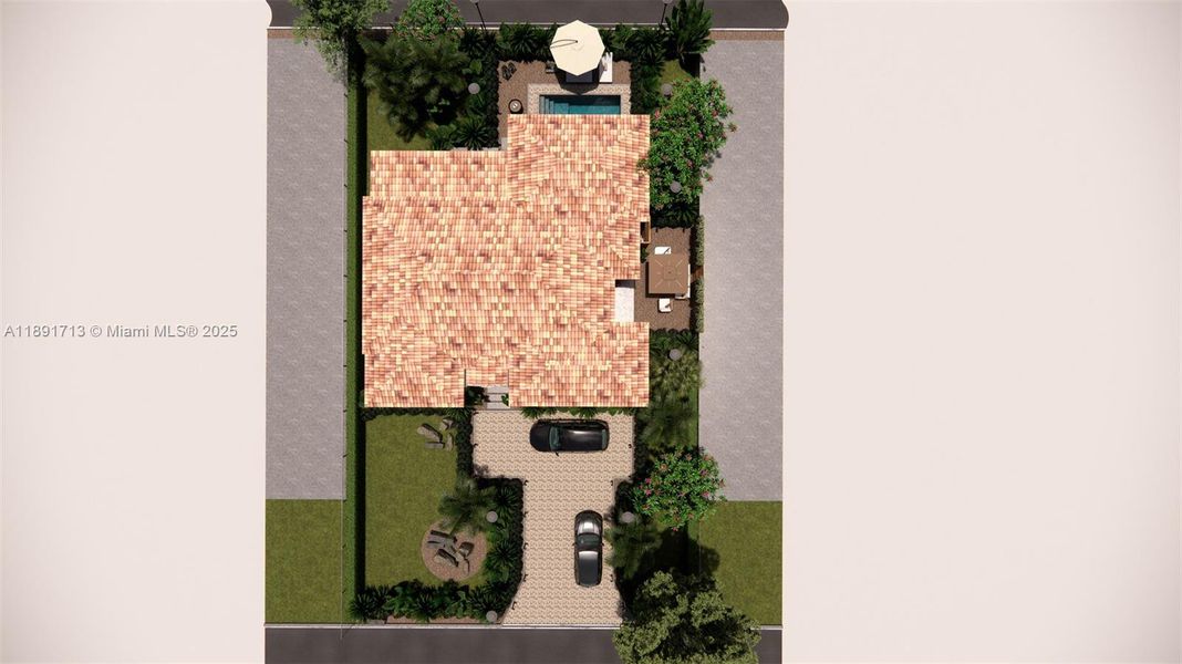 Front exterior of a new home in , Miami Shores, FL, highlighting curb appeal (Image 6). Front exterior of a new home in , Miami Shores, FL, highlighting curb appeal (Image 6).