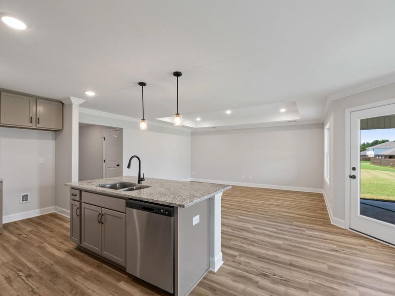 Representative furnished interior of a home built from the The Holly F by Davidson Homes LLC in Meadow Ridge Estates, Josephine (Image 6).