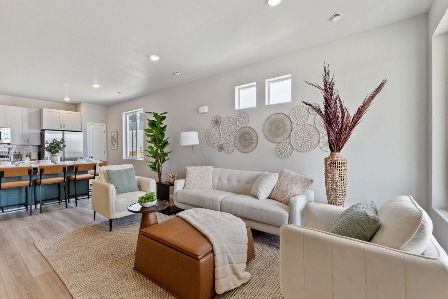 Furnished interior view inside a new home in Banning Lewis Ranch, Colorado Springs (Image 3).