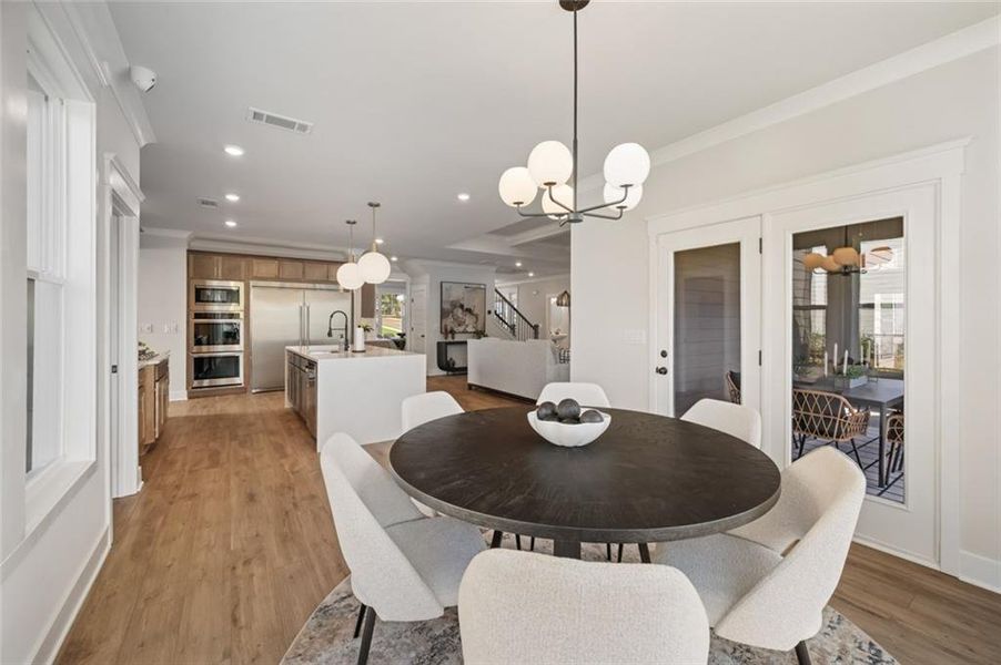 Furnished interior view inside a new home in Rosewood Lake Estates, Hoschton (Image 28).