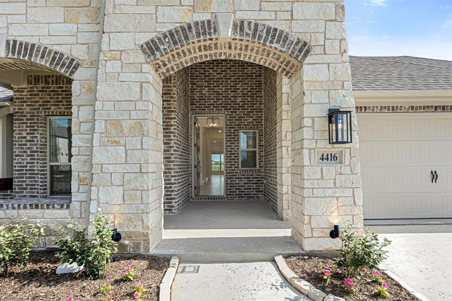 Front exterior of a new home in Silo Mills Classic 70, Joshua, TX, highlighting curb appeal (Image 20). Front exterior of a new home in Silo Mills Classic 70, Joshua, TX, highlighting curb appeal (Image 20).