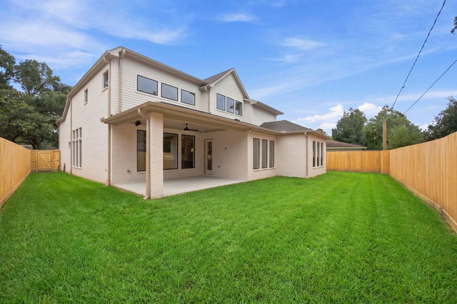Exterior details and patio area of a home in , Houston (Image 2).
