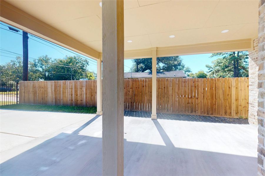 Exterior details and patio area of a home in , Houston (Image 22). Exterior details and patio area of a home in , Houston (Image 22).