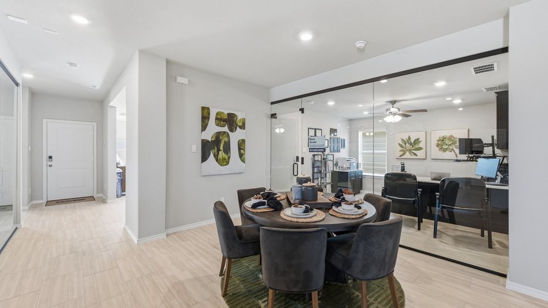 Furnished interior view inside a new home in Lonestar at Liberty Trails, Fort Worth (Image 10).