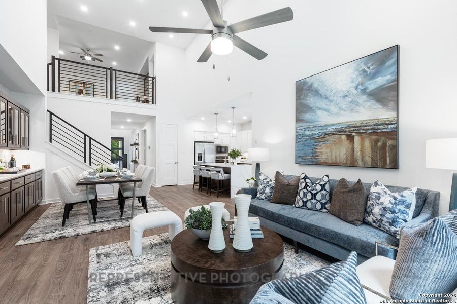 Furnished interior view inside a new home in The Crossvine, Schertz (Image 14).