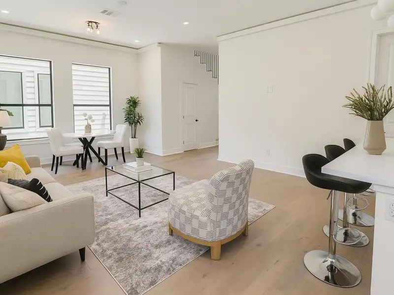Furnished interior view inside a new home in , Houston (Image 10).