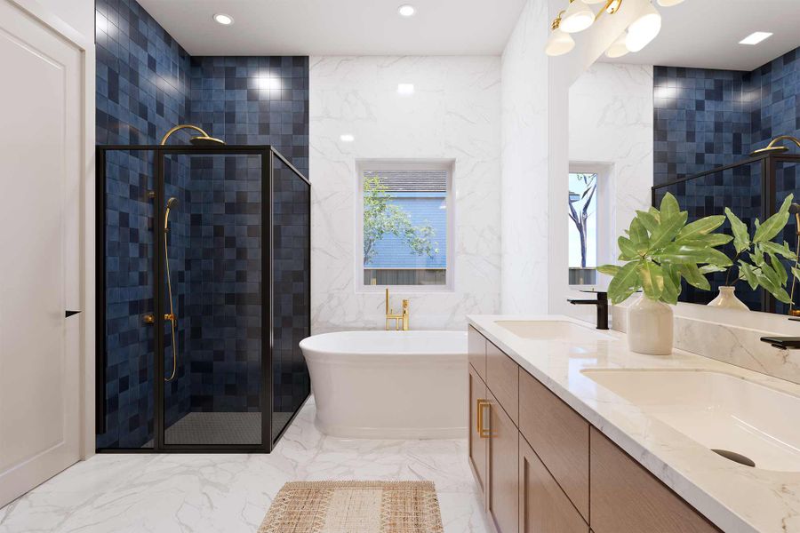 The Lily - Optional Freestanding Tub with Shower The Lily - Optional Freestanding Tub with Shower