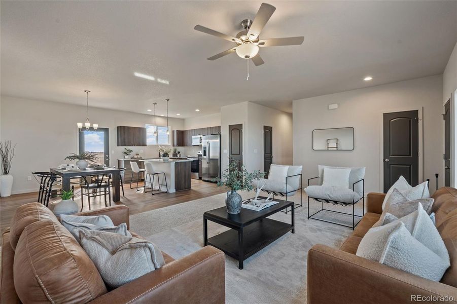 Furnished interior view inside a new home in , Calhan (Image 10).