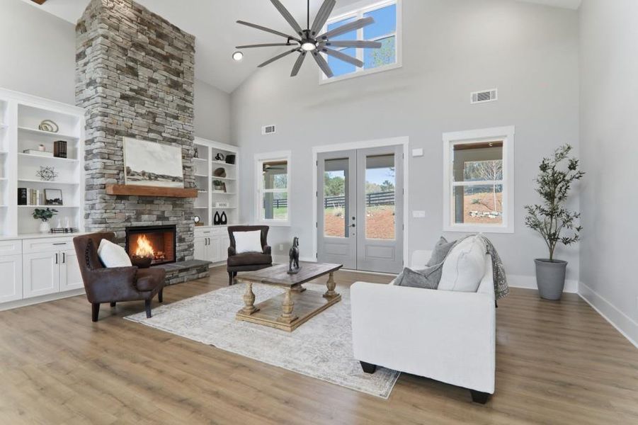 Furnished interior view inside a new home in , Senoia (Image 55).