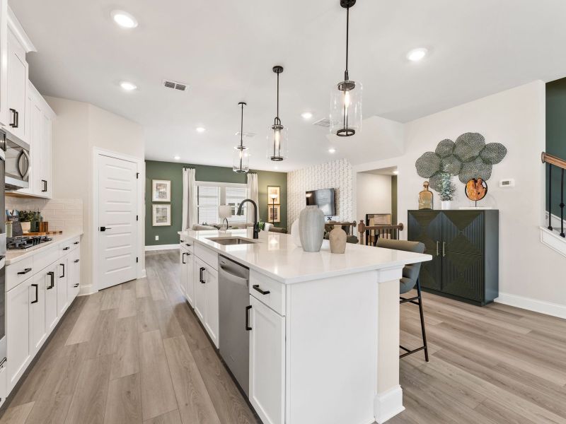 Furnished interior view inside a new home in Martin Springs - Highland Series, Lawrenceville (Image 13). Furnished interior view inside a new home in Martin Springs - Highland Series, Lawrenceville (Image 13).