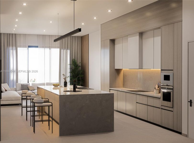 Furnished interior view inside a new home in , North Miami (Image 9).