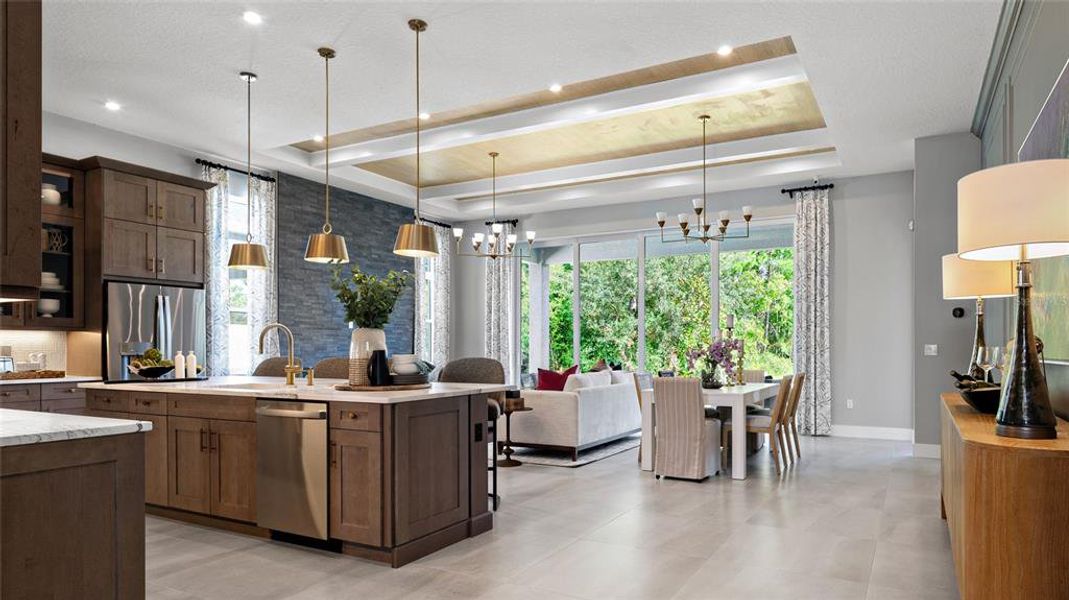 Furnished interior view inside a new home in The Reserve at Victoria, Deland (Image 9).
