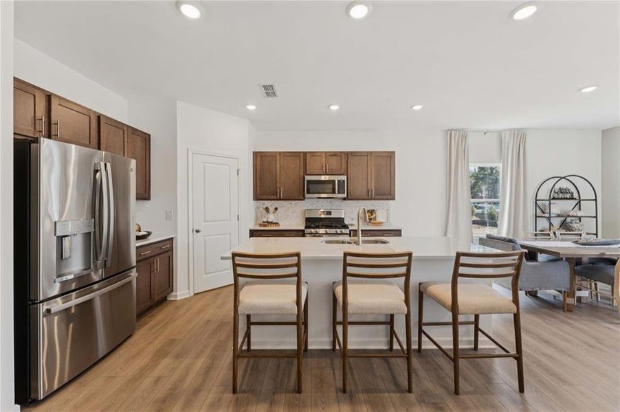 Furnished interior view inside a new home in , Dallas (Image 29).