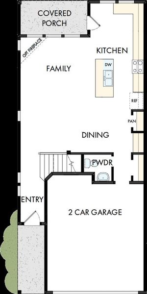 2D floor plan layout of this home in Trails at Waterside - Garden Series, Fort Worth, TX (Image 2). 2D floor plan layout of this home in Trails at Waterside - Garden Series, Fort Worth, TX (Image 2).