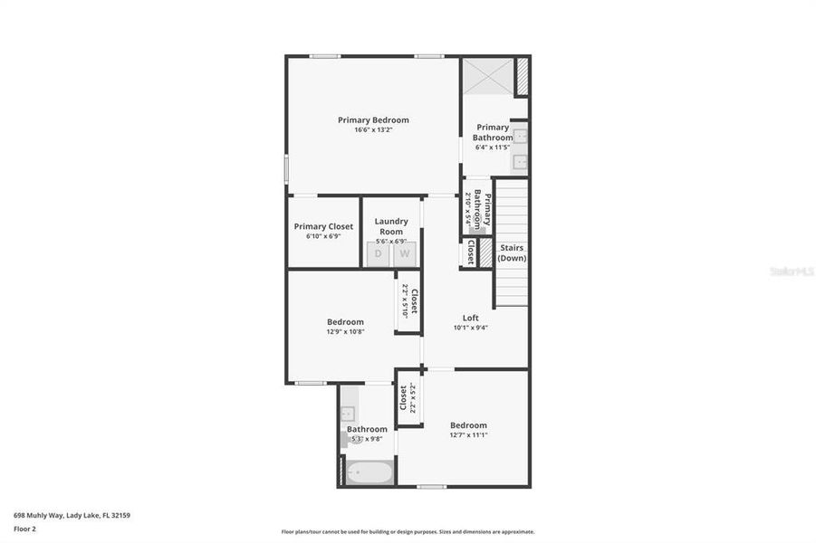 2D floor plan layout of this home in , Lady Lake, FL (Image 7).