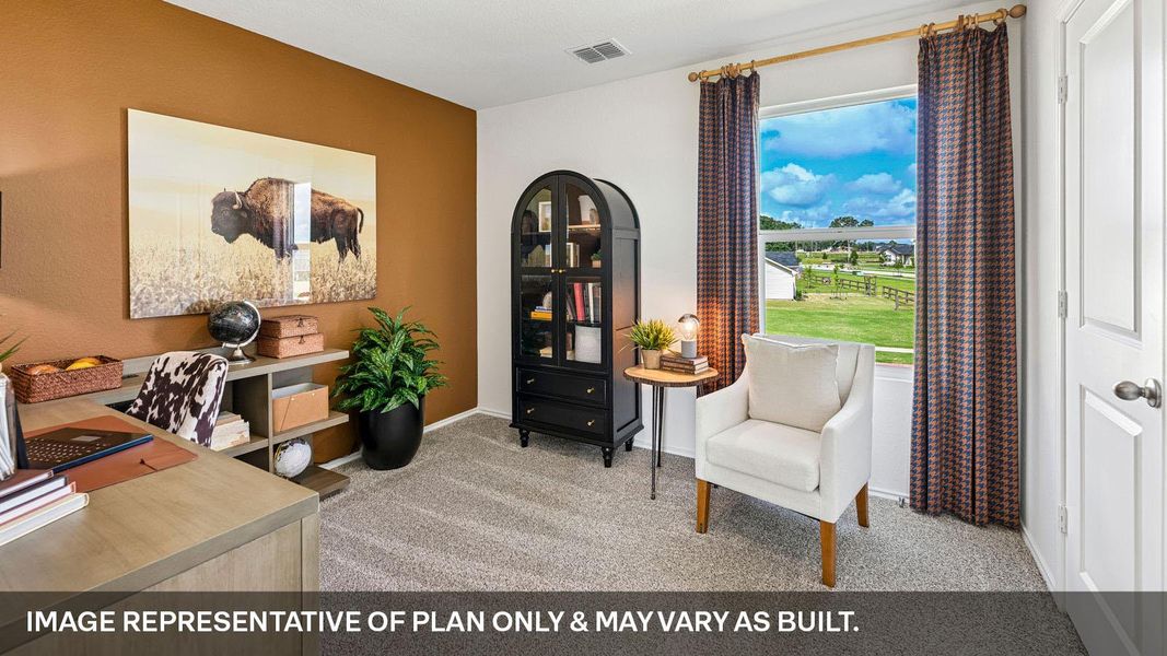 Furnished interior view inside a new home in Valverde, Bastrop (Image 27).