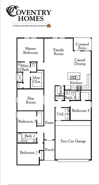2D floor plan layout of this home in Sundance Cove, Crosby, TX (Image 2). 2D floor plan layout of this home in Sundance Cove, Crosby, TX (Image 2).