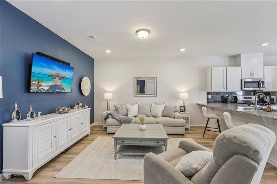 Furnished interior view inside a new home in Ellison Square, Sugar Hill (Image 35).