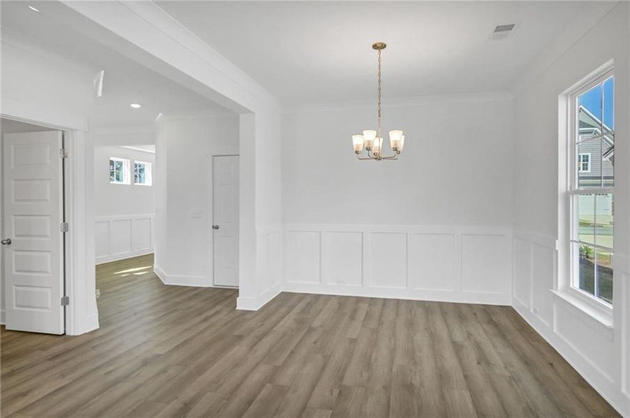 Spacious, unfurnished interior of a new home in Villas at Dawsonville, Dawsonville (Image 20). Spacious, unfurnished interior of a new home in Villas at Dawsonville, Dawsonville (Image 20).