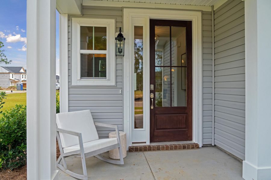 Exterior details and patio area of a home in Sweetgrass Station, Summerville (Image 3). Exterior details and patio area of a home in Sweetgrass Station, Summerville (Image 3).