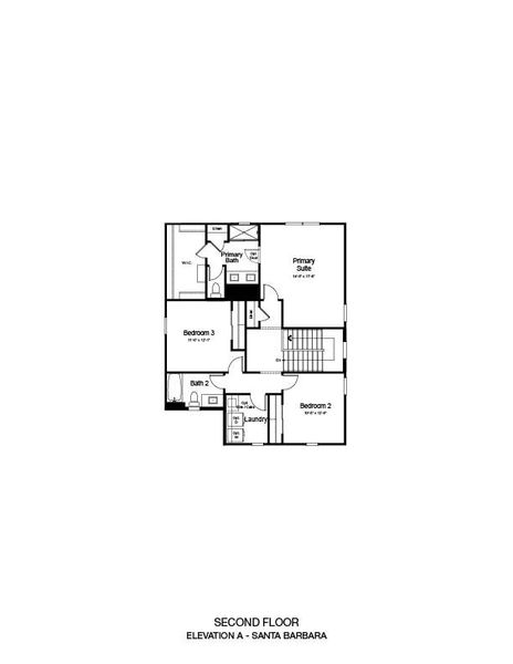 2D floor plan layout of this home in Artisan at Asante Vista Collection, Surprise, AZ (Image 4).