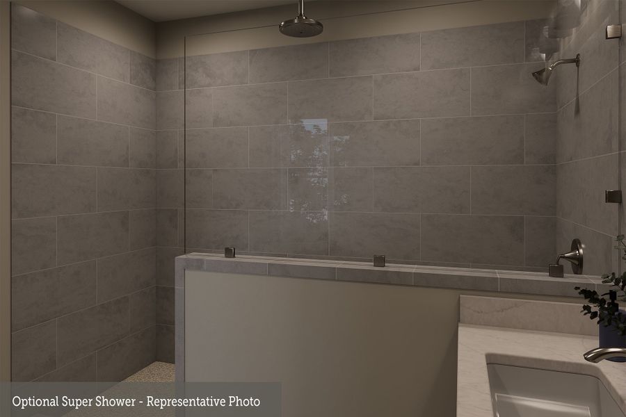 Representative interior finishes for a home built from the The Fable by David Weekley Homes in Reserve at Park Row, Houston (Image 10).