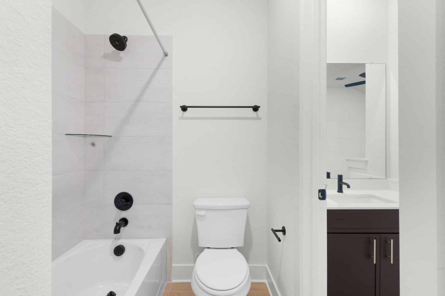 Furnished interior view inside a new home in Broken Oak, Georgetown (Image 15). Furnished interior view inside a new home in Broken Oak, Georgetown (Image 15).