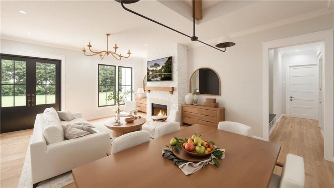 Furnished interior view inside a new home in , Buchanan (Image 6).