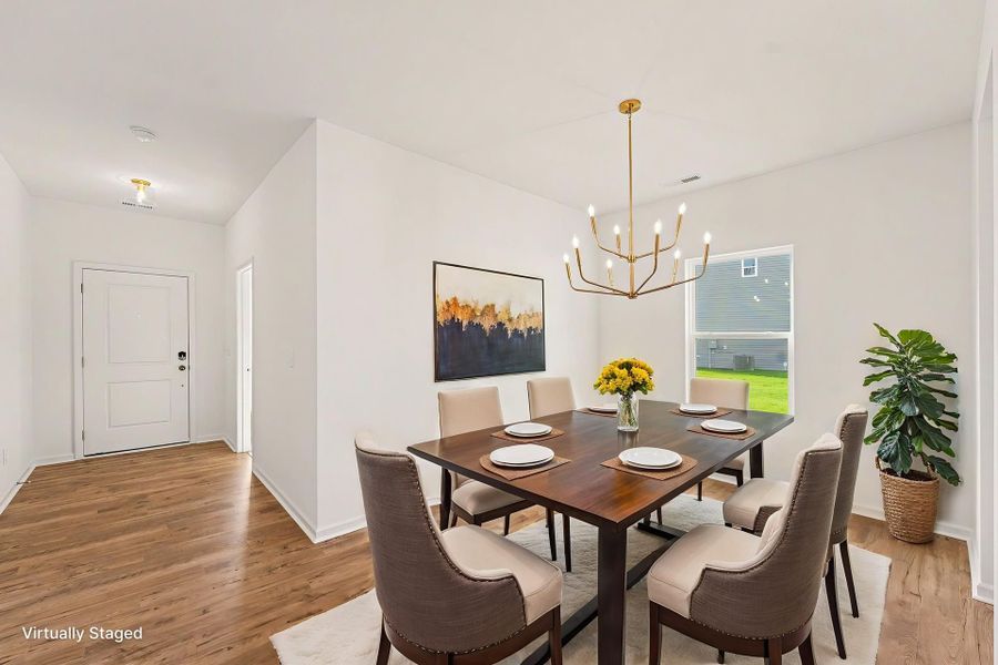 Furnished interior view inside a new home in Benson Village, Benson (Image 2).