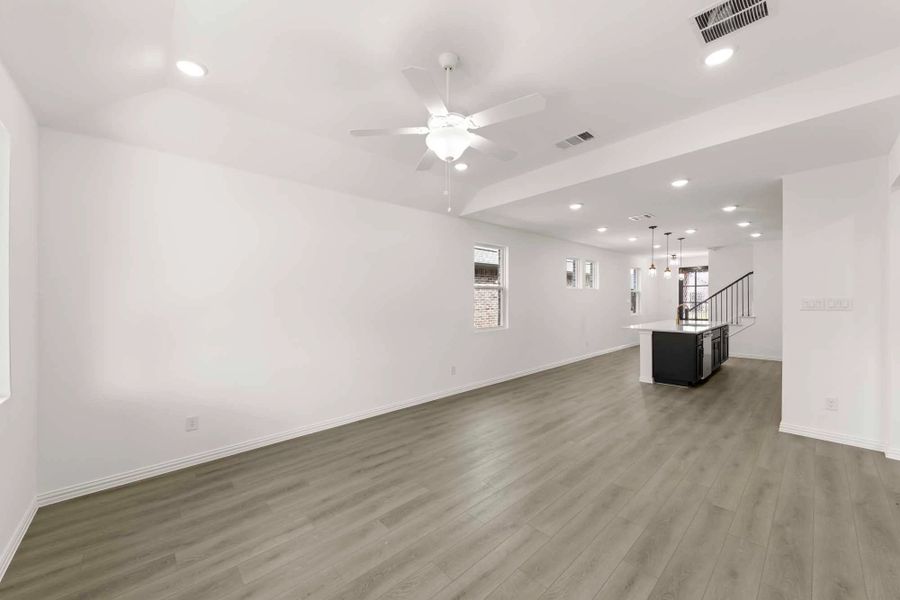 Open Kitchen-Living-Dining Room