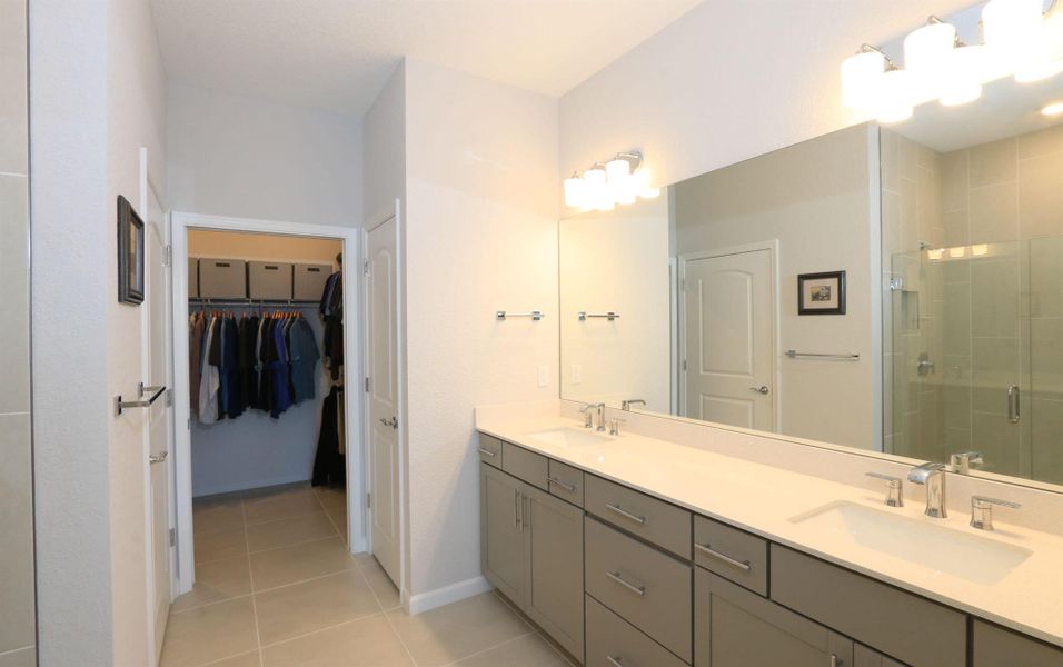 Furnished interior view inside a new home in Del Webb Tradition, Port St. Lucie (Image 18).