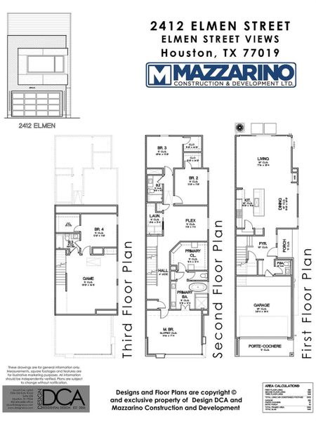 * Est Compl Date 11/30/2026 * Please be aware that these plans are the property of the architect/builder designer that designed them not DUX Realty, Mazzarino Construction or 2412 ELMEN LLC and are protected from reproduction and sharing under copyright law. These drawing are for general information only. Measurements, square footages and features are for illustrative marketing purposes. All information should be independently verified. Plans are subject to change without notification.