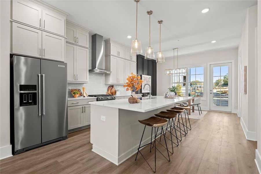 Furnished interior view inside a new home in , Alpharetta (Image 7). Furnished interior view inside a new home in , Alpharetta (Image 7).