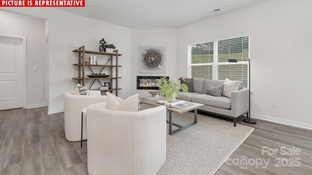 Furnished interior view inside a new home in Cardinal Creek, Charlotte (Image 11).