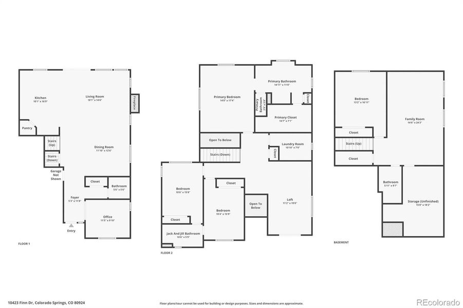 2D floor plan layout of this home in , Colorado Springs, CO (Image 4).