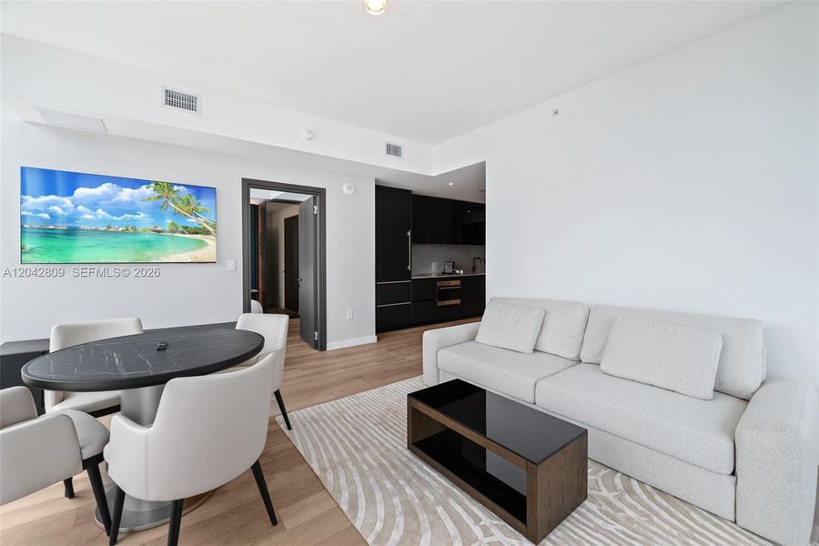 Furnished interior view inside a new home in , Miami (Image 40).