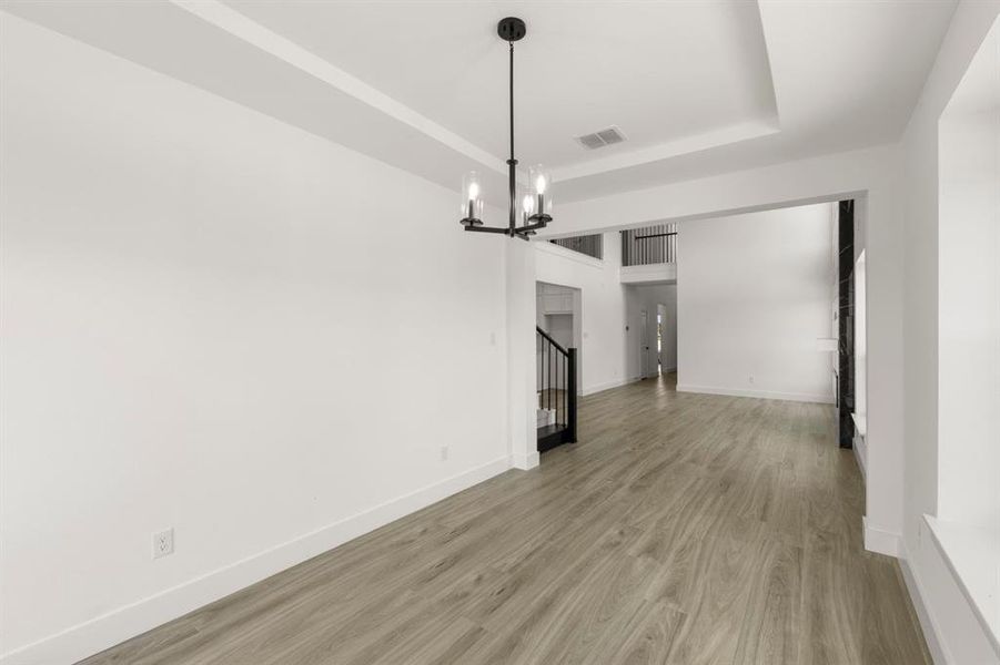 Spacious, unfurnished interior of a new home in Trails at Cottonwood Creek, Rowlett (Image 12). Spacious, unfurnished interior of a new home in Trails at Cottonwood Creek, Rowlett (Image 12).