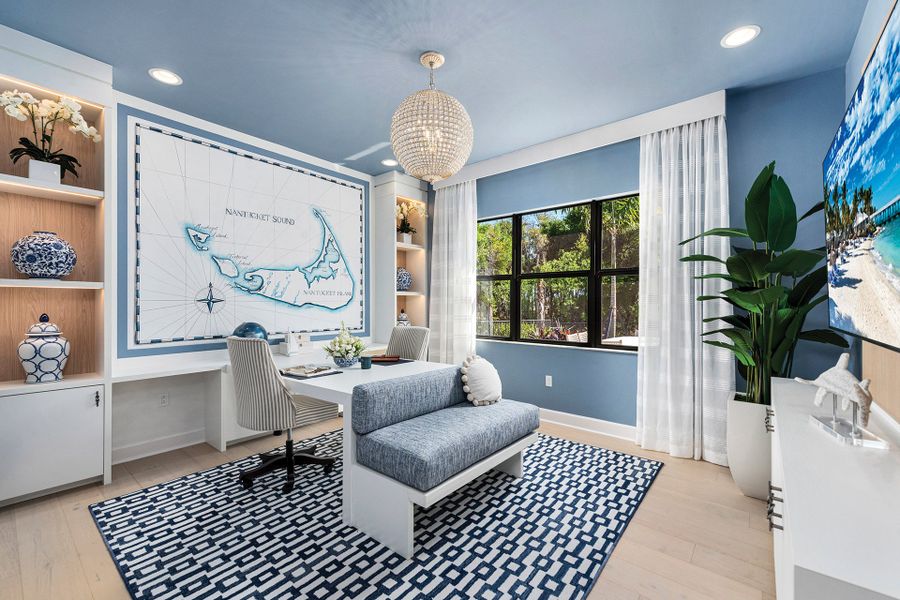 Representative furnished interior of a home built from the Belize by GL Homes in Valencia Harbor (55+), Fort Myers (Image 11).