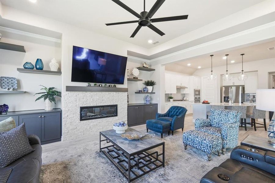 Furnished interior view inside a new home in , Denton (Image 10).