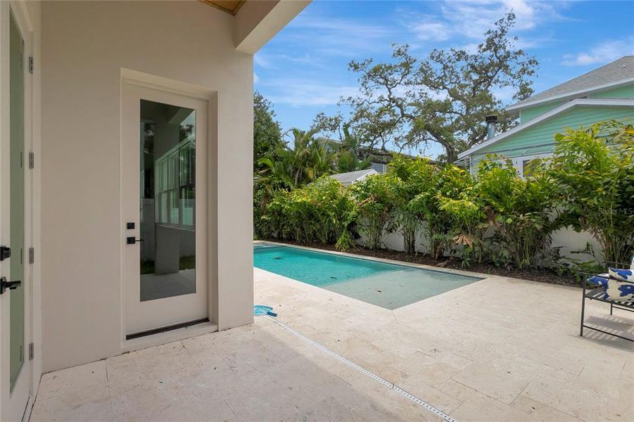 Exterior details and patio area of a home in , Tampa (Image 32).