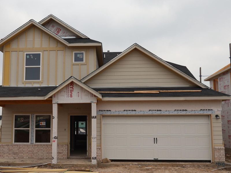 In-progress construction of a new home in Cascades at Onion Creek, Austin, TX (Image 8).