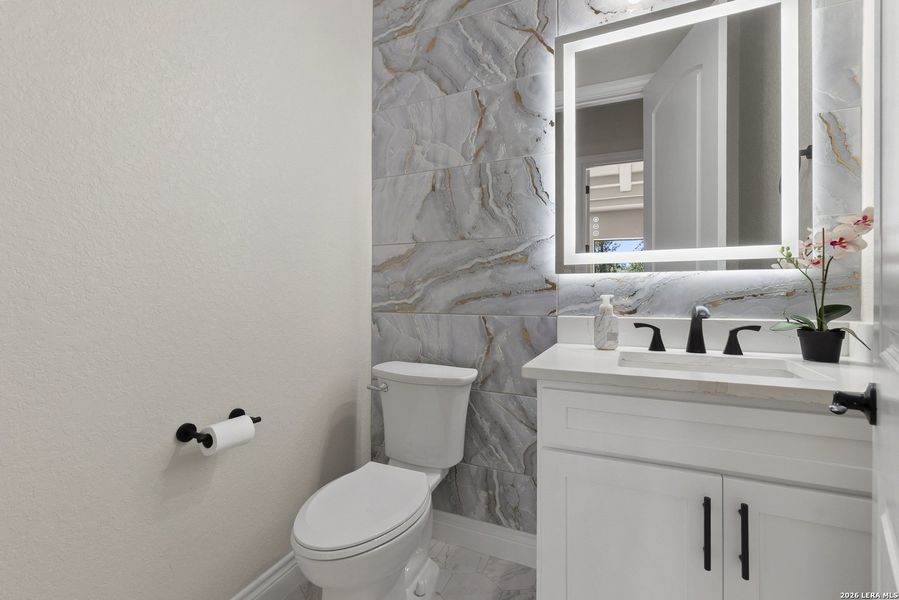 Furnished interior view inside a new home in , New Braunfels (Image 13).