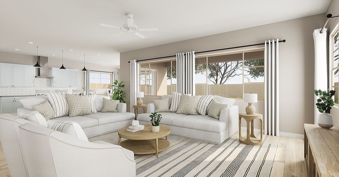 Representative furnished interior of a home built from the Grove Plan 50-3 by Tri Pointe Homes in Waterston Central, Gilbert (Image 10).