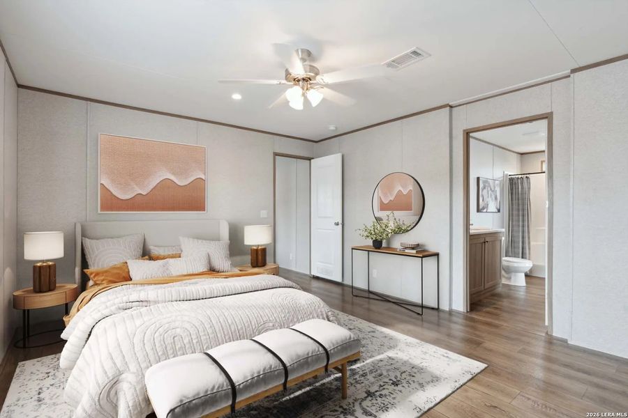 Furnished interior view inside a new home in , Floresville (Image 11).