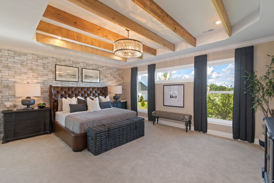 Representative furnished interior of a home built from the Paxton by Fischer Homes in Veranda Manor, Canton (Image 11).