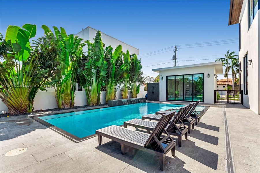 Exterior details and patio area of a home in , Surfside (Image 34). Exterior details and patio area of a home in , Surfside (Image 34).