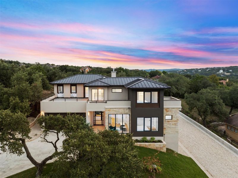 Front exterior of a new home in , Austin, TX, highlighting curb appeal (Image 20). Front exterior of a new home in , Austin, TX, highlighting curb appeal (Image 20).