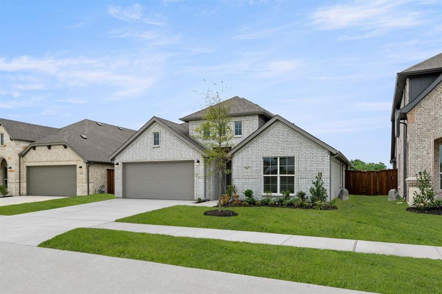 DFW-Meadow Park-Concept 1790-7417 Lavender Lane-Front Elevation- -Risewell Homes-2